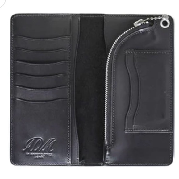 ADDICT Clothes Long Wallet Black Trucker Biker Streetwear Rugged - Picture 1 of 16